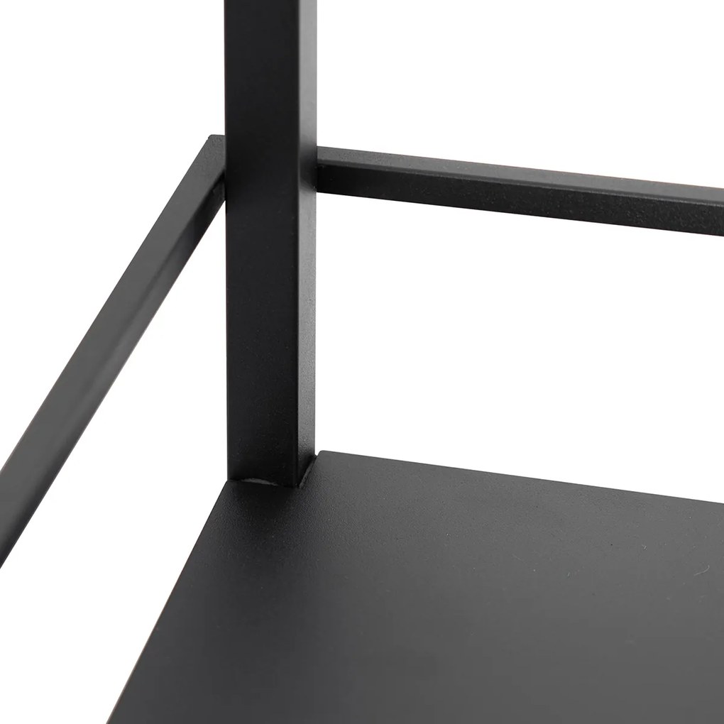 Lampada da terra industriale intelligente nera con WiFi G95 - Cage Rack