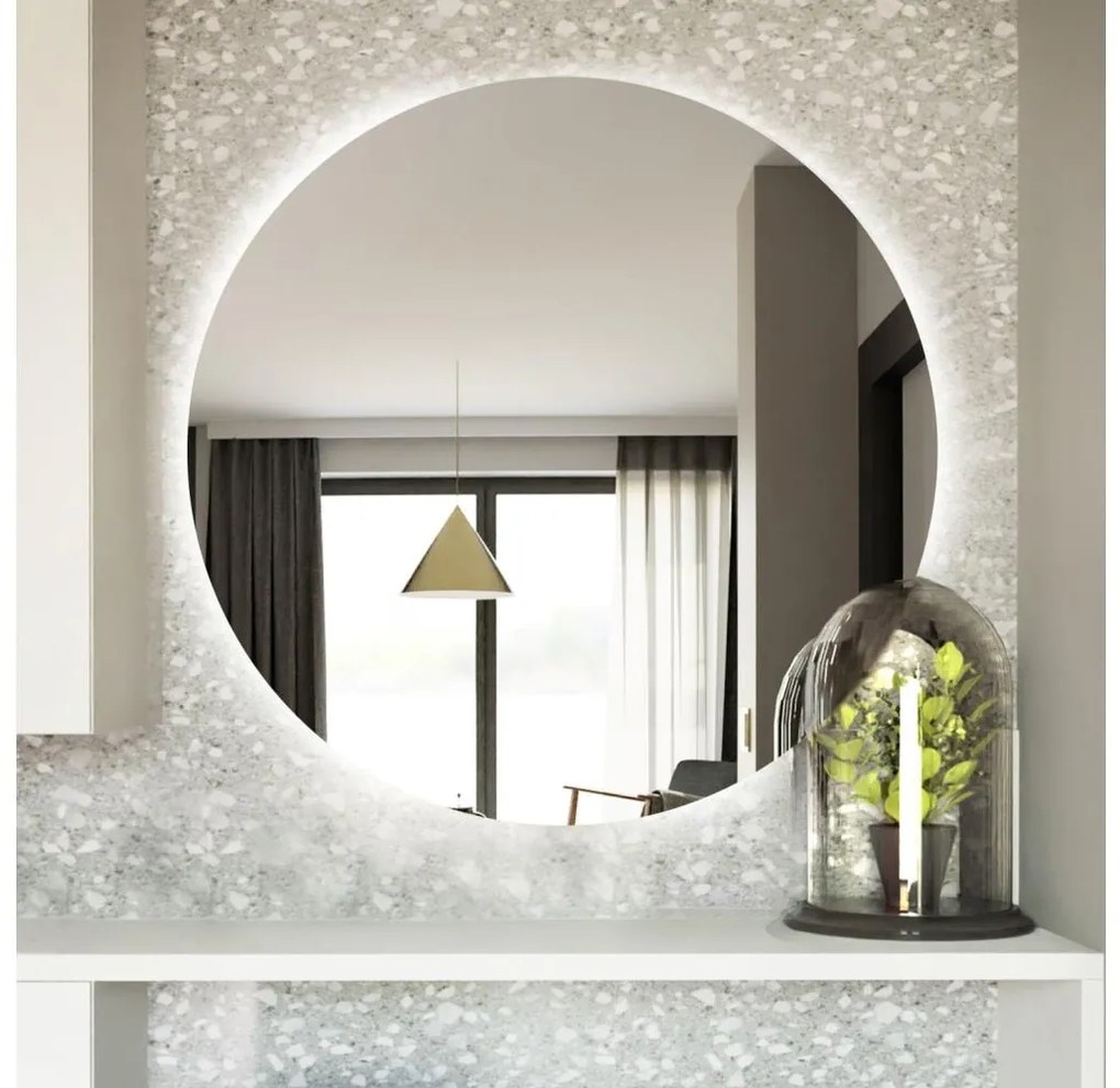 Baltica Design - Specchio da bagno LED retroilluminato BRIGHT 15W/230V 6500K Ø 70 cm IP65