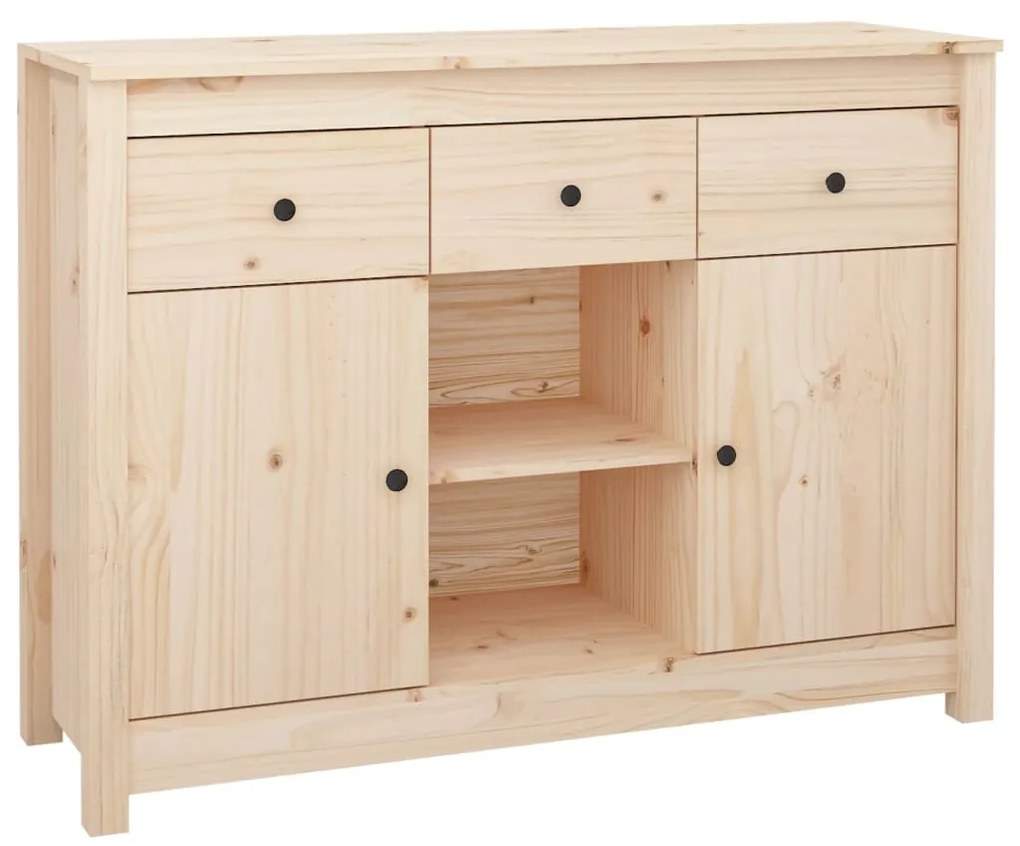 Credenza 100x35x74,5 cm in legno massello di pino