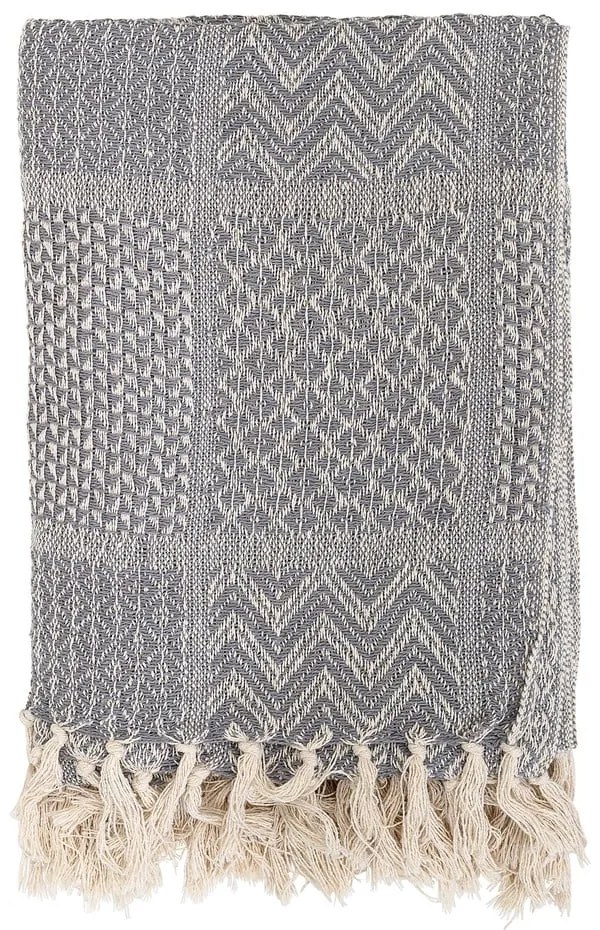 Coperta grigia , 130 x 160 cm Throw - Bloomingville