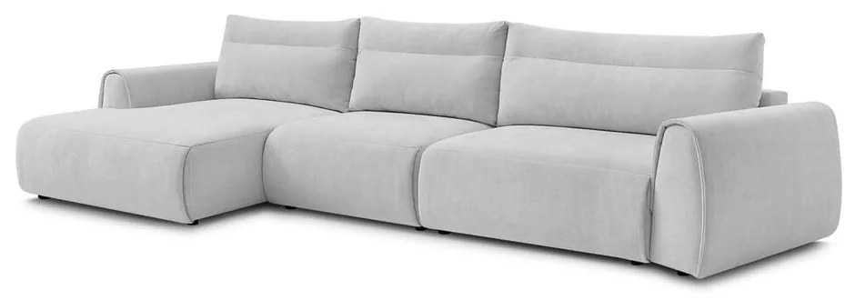 Divano angolare in grigio chiaro Aden – Bobochic Paris