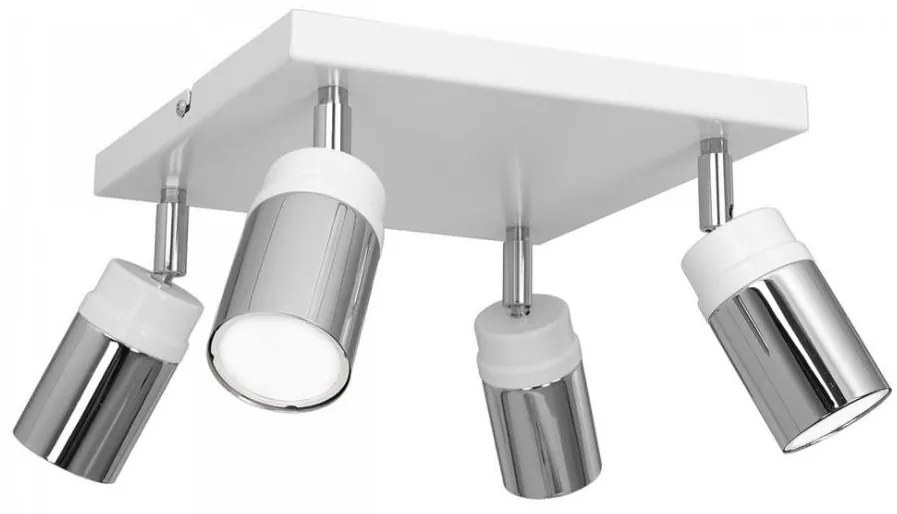 Faretto NEST 4xGU10/8W/230V bianco/cromo