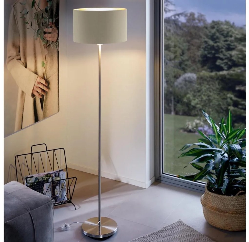 Eglo 95171 - Lampada con piedistallo MASERLO 1xE27/60W/230V