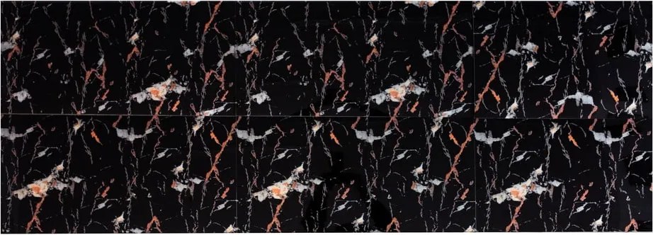 Set di 6 adesivi murali 60x30 cm Black Gold - SP TREND