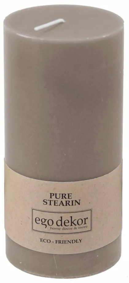 Candela Friendly beige-marrone, durata di combustione 50 h Eco - Eco candles by Ego dekor