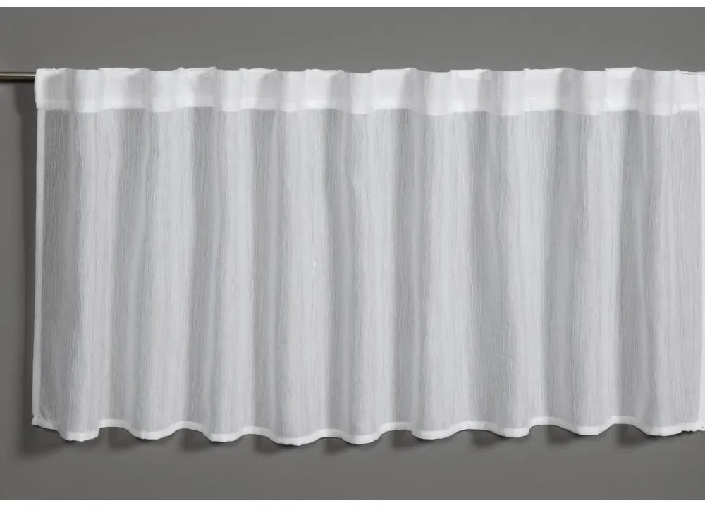 Tenda bianca 45x140 cm Jacquard-Voile - Gardinia