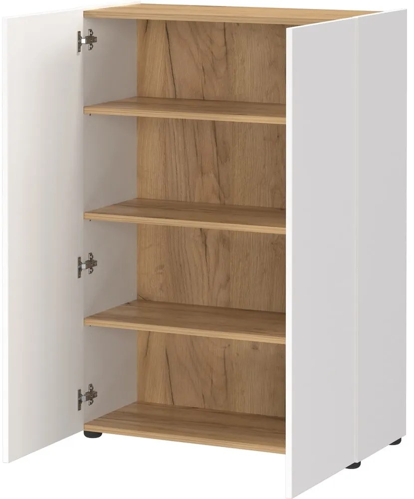 Set di mobili da ingresso bianco con effetto rovere 104x200x33 cm Alviano – Germania