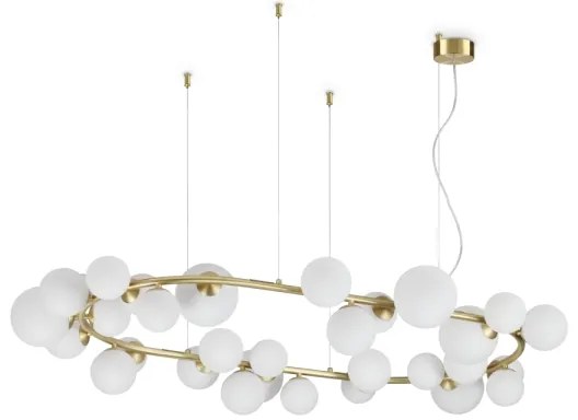 Ideal Lux - Paralume di ricambio per lampadario/apparecchio/lampada PERLAGE, Ø 12 cm, bianco