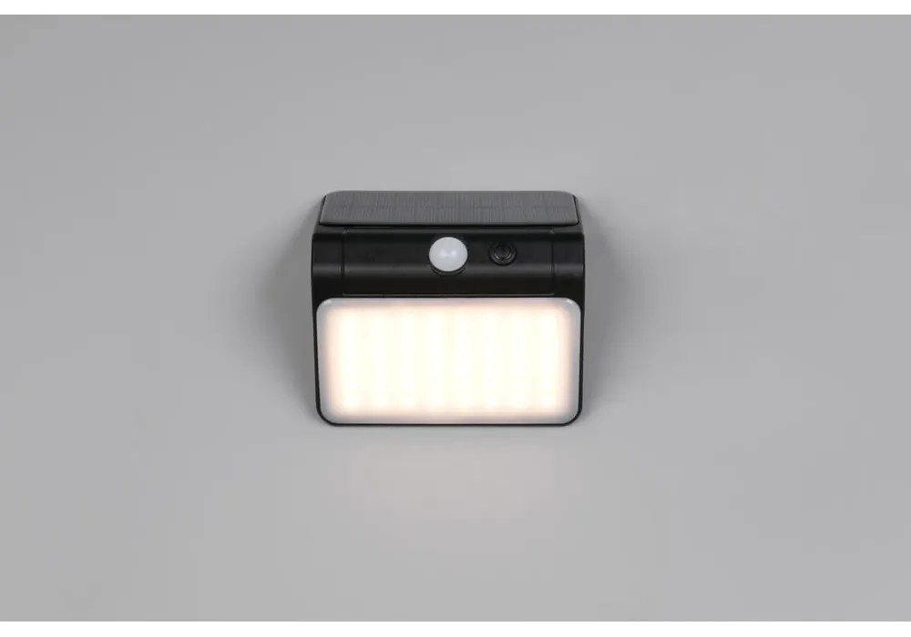 Illuminazione esterna LED con alimentazione a pannelli solari da parete (altezza totale 12 cm) Olinda – Trio