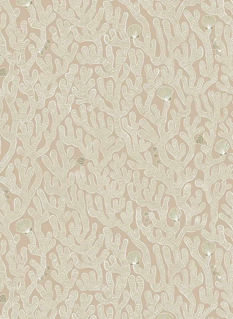 Josephine Munsey Carta da parati Coral - Edge Sand
