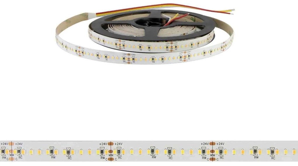 Striscia LED Professional CCT (Bianco Variabile) 2216/240 - IP20 - 18W/m - 5m - 24V Colore Bianco Variabile CCT