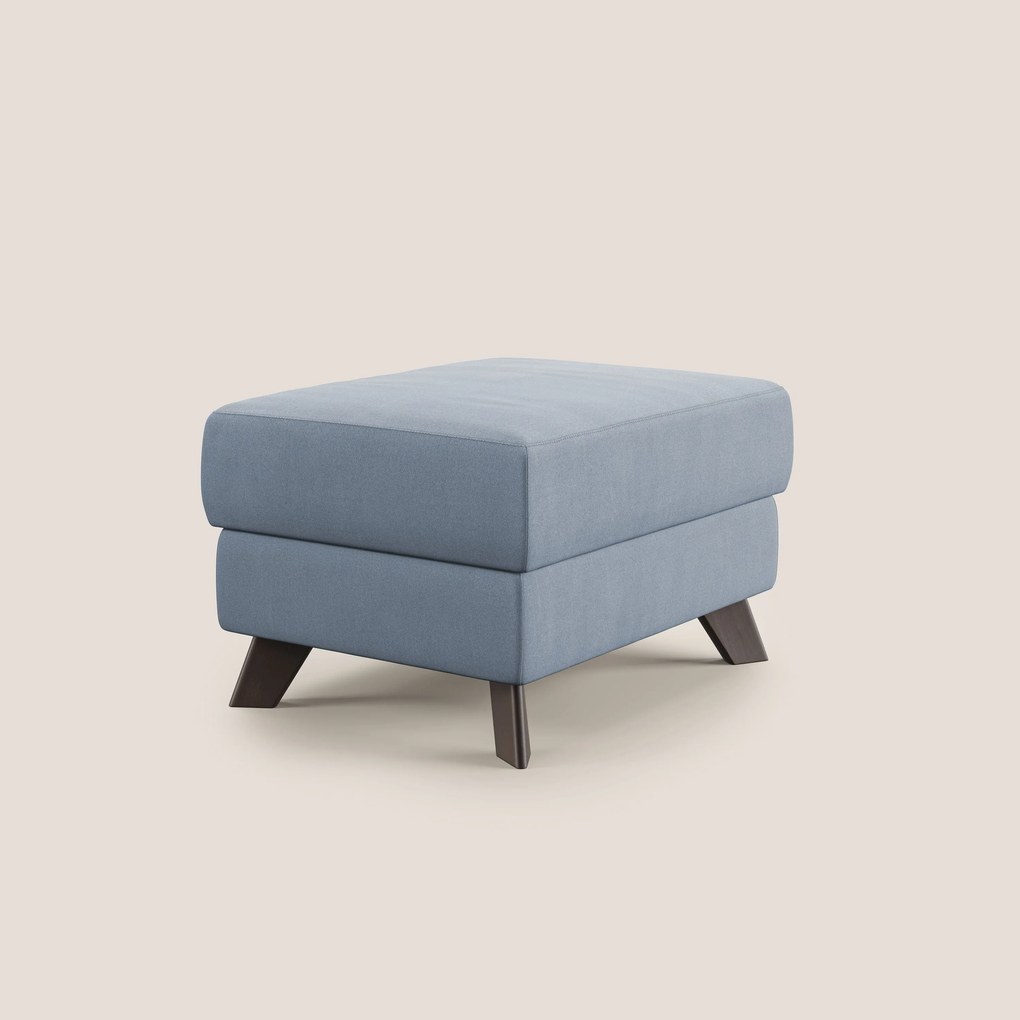 Moon Pouf contenitore e piedini alti in microfibra impermeabile T11
