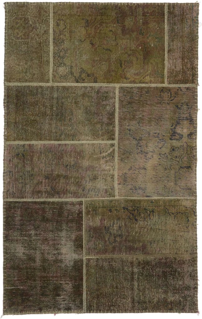 Patchwork Tappeto persiano 120x190 (Iran) Annodato A Mano