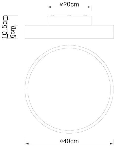 Globo 41745-24 - Plafoniera LED Dimming RAINER LED/24W/230V + TC