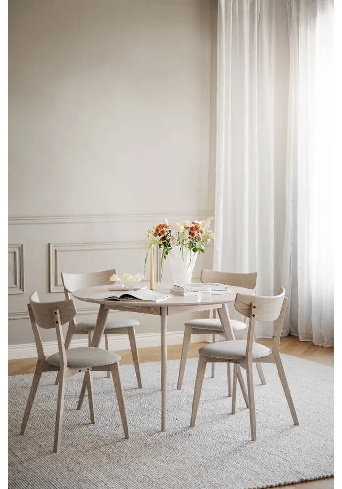 Sedia da pranzo in colore beige-naturale Ami - Rowico