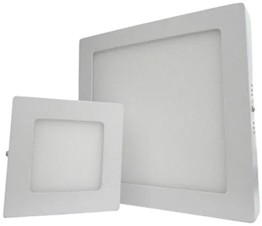 Plafoniera Faretto Led Da Soffitto Muro Parete Quadrata 6W Bianco Caldo 120x120mm