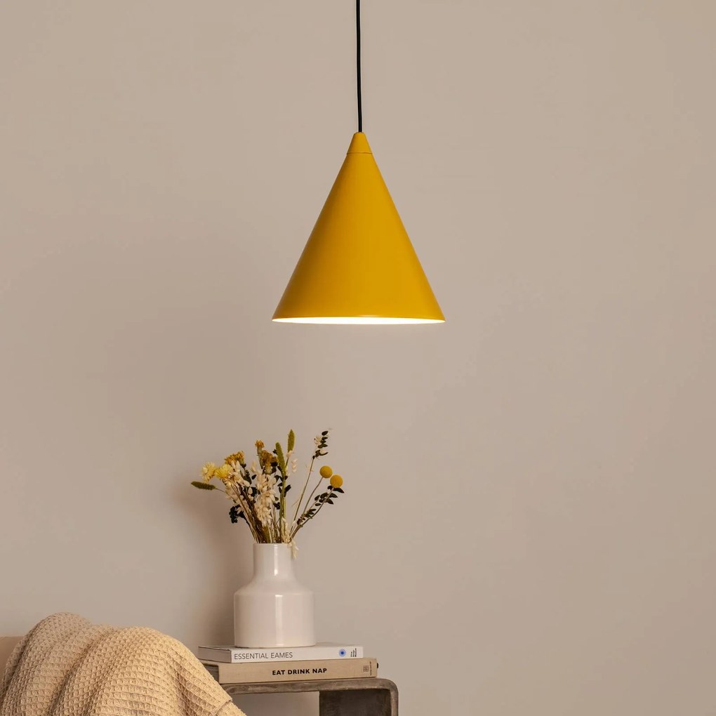 Lampada a sospensione Form ALDEX, dimmerabile, Giallo / Arancione, Soggiorno / Sala da pranzo, Metallo, Lampada a sospensione