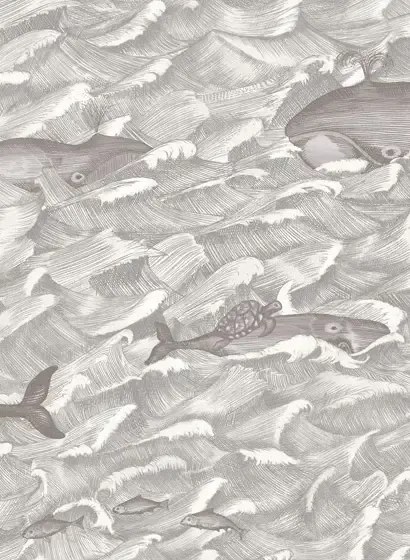 Cole & Son Carta da parati Melville - Black/ White