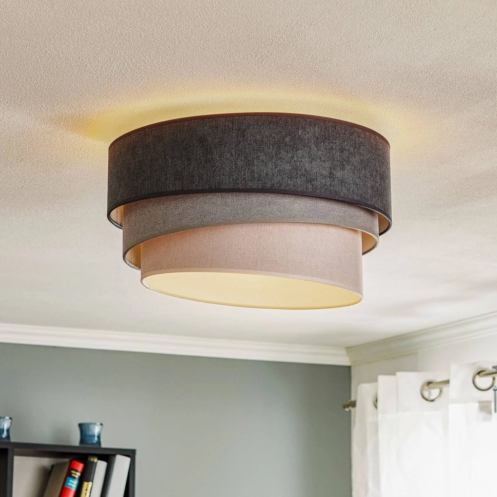 Duolla Plafoniera Pastell Trio Ø 45 cm in 3 tonalità di grigio