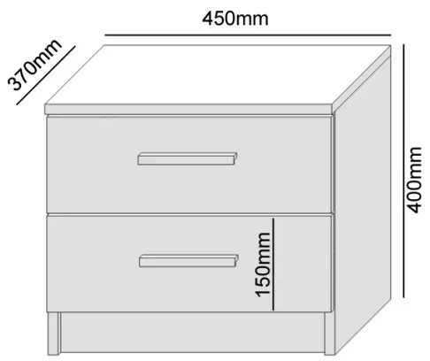 Comodino TOD rovere Sonoma