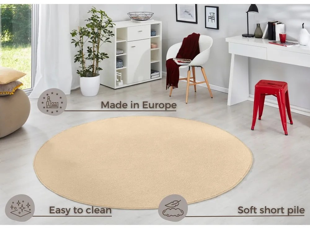 Tappeto rotondo beige ø 200 cm Fancy - Hanse Home