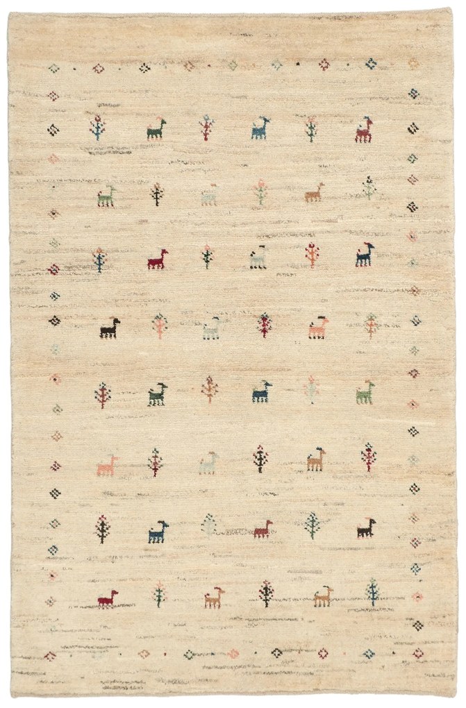Gabbeh Tappeto 100x150 (Iran) Annodato A Mano