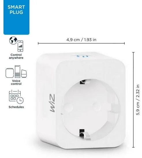 WiZ - Presa intelligente F 2300W Wi-Fi SCHUKO