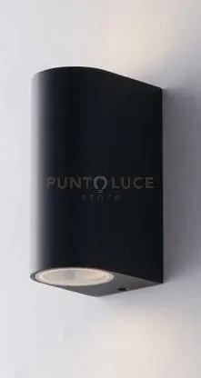 Applique biemissione one antracite 2 luci attacco gu10 ip54 6,7x9,3...