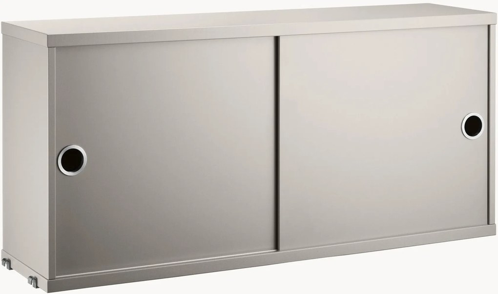 Armadietto con ante scorrevoli String System, larg. 78 x prof. 20 cm