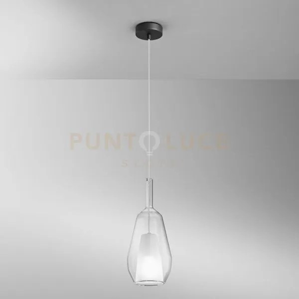 Vetro pirex trasparente con cavo e connettore 16x38cm base di attac...