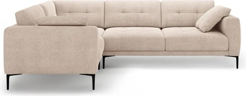 Divano angolare marrone chiaro (con penisola a sinistra/a L) Bemy – Micadoni