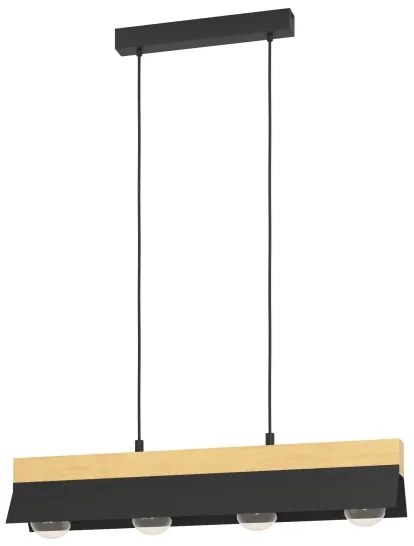 Eglo 900444 - Lampadario a sospensione con filo TARRAFO 4xE27/40W/230V