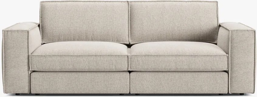 Divano 3 posti Pola in tessuto strutturato – 236x103x88 cm