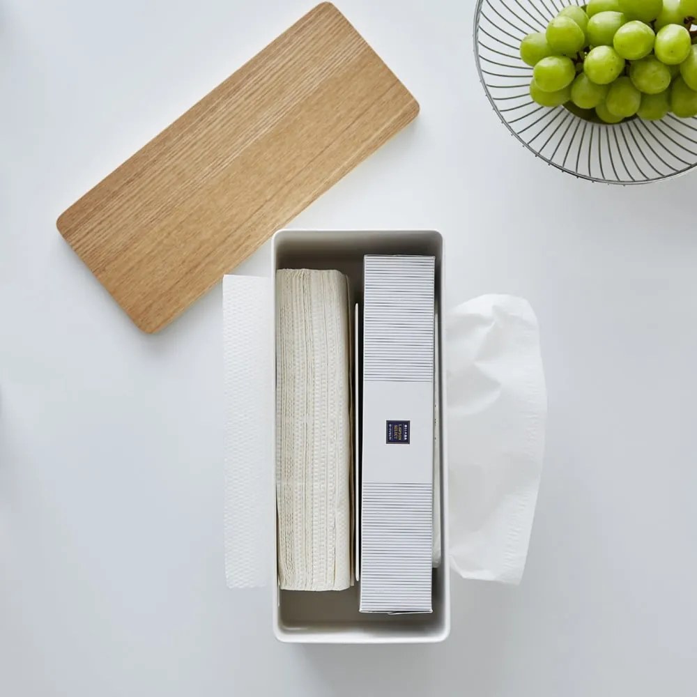 Scatola di metallo per fazzoletti Rin - YAMAZAKI