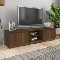 Mobile TV Rovere Marrone 140x40x35,5 cm in Legno Multistrato cod mxl 12960