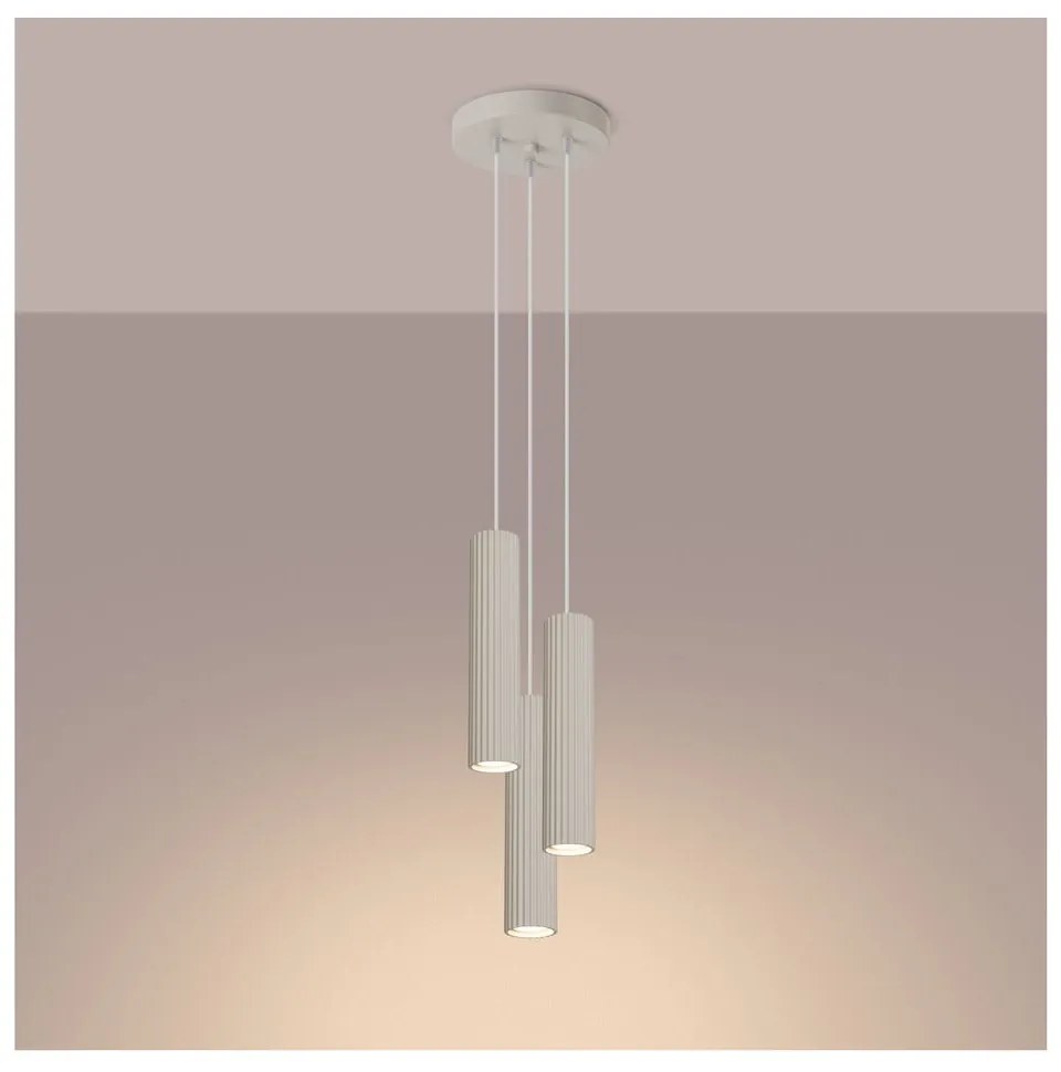 Lampadario color crema ø 19,5 cm Gleam – Sollux