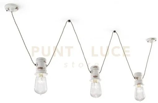 Sospensione 3 luci urban bianco c1742(vib)