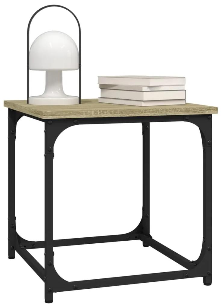 Tavolino Rovere Sonoma 40x40x40 cm in Legno Multistrato