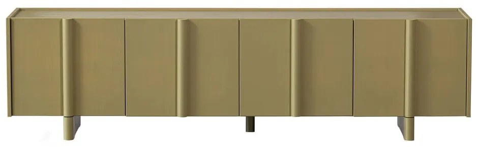 Mobile TV color kaki in pino massiccio 200x53x46 cm Basu – WOOOD