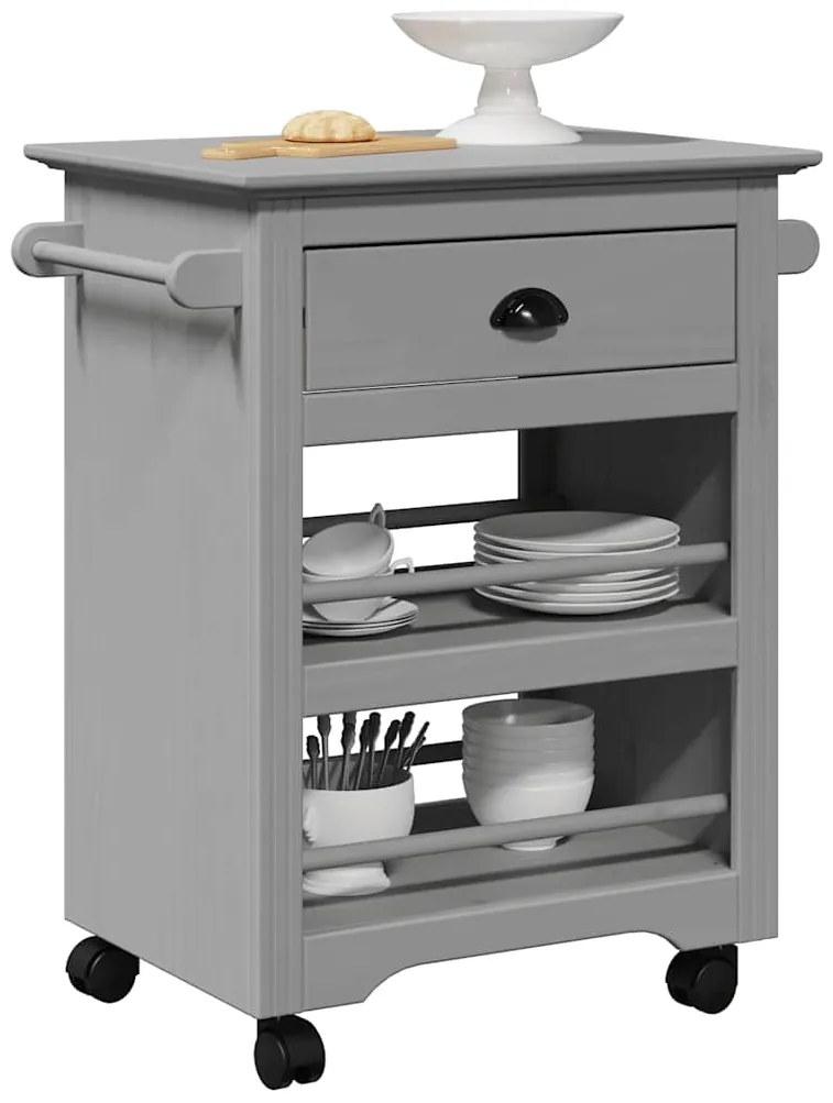Carrello Da Cucina Bodo Grigio 67,5x45x80 Cm /