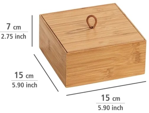 WENKO 23923100 - Scatola TERRA 15x7 cm marrone