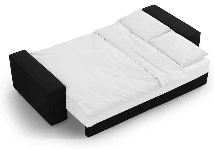 Divano letto nero 247 cm Jodie - Micadoni Home