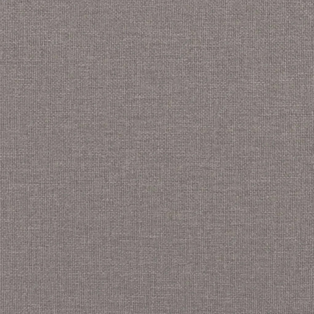 Giroletto con Testiera Grigio Tortora 200x200 cm in Tessuto