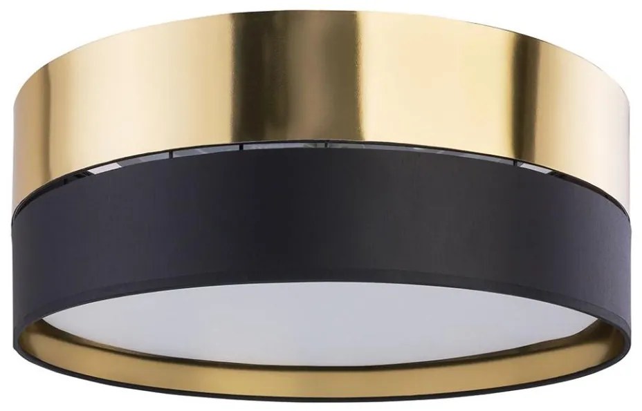 Plafoniera  HILTON 3xE27/15W/230V d. 45 cm ottone/nero