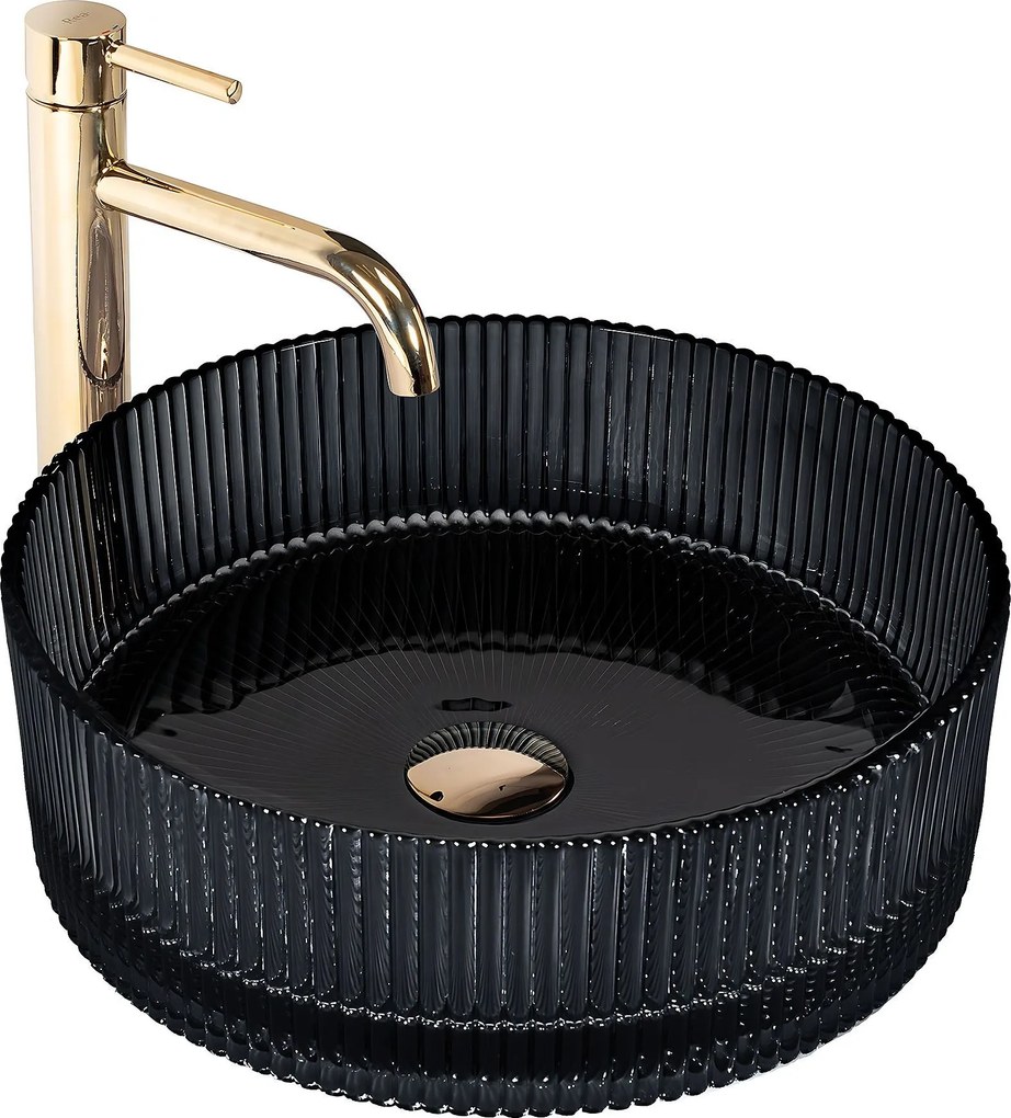 Lavabo da appoggio Rea Ingrid 35 Black
