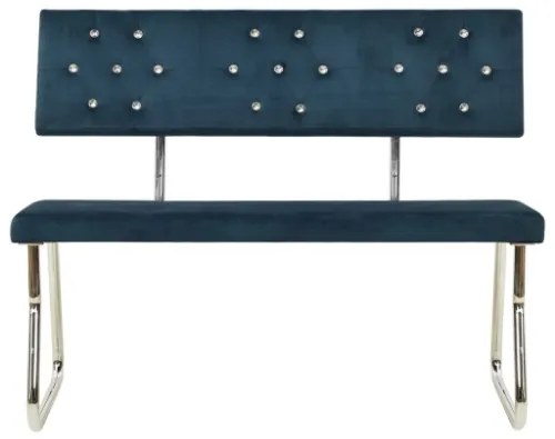 Panca 110 cm in Velluto Blu