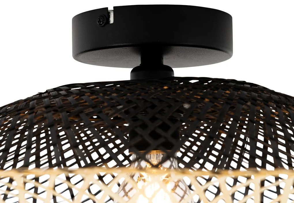 Lampada da soffitto per esterni in bambù orientale 50 cm IP44 - Rina