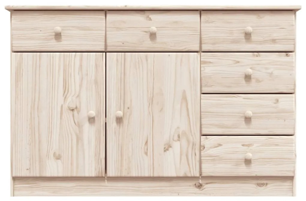 Credenza alta 112x35x73 cm in legno massello di pino