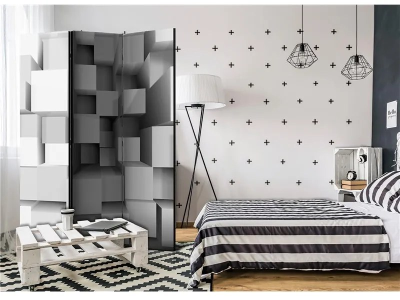 Paravento  Geometric Puzzle [Room Dividers]  Colore Grigio, Dimensioni e Misure 135x172