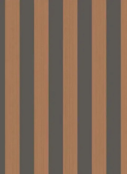 Streifentapete Regatta Stripe von Cole & Son - Tan & Black